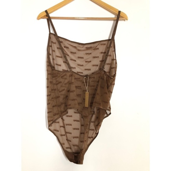 SKIMS After Hours Cami Bodysuit Jasper Brown NWT Size 4X - Picture 8 of 11